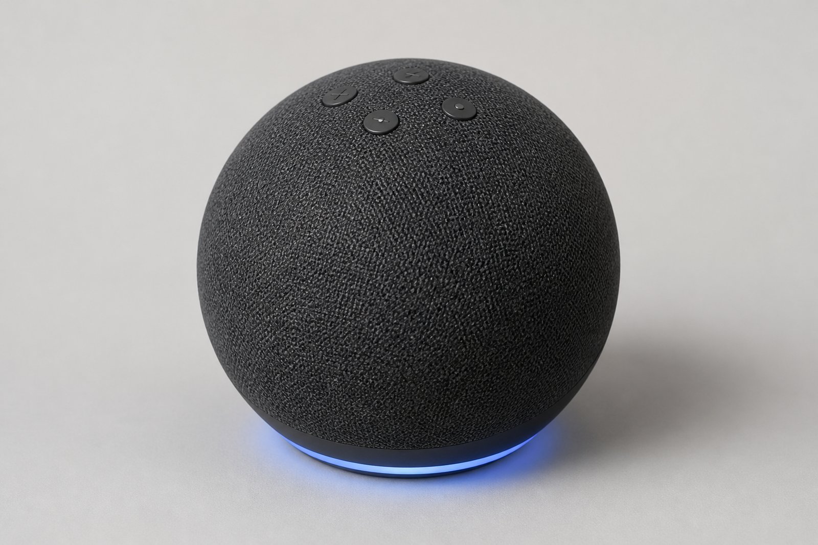 Amazon Echo Dot (newest model), Designed for Alexa+, Charcoal — a small speaker for asking Alexa+