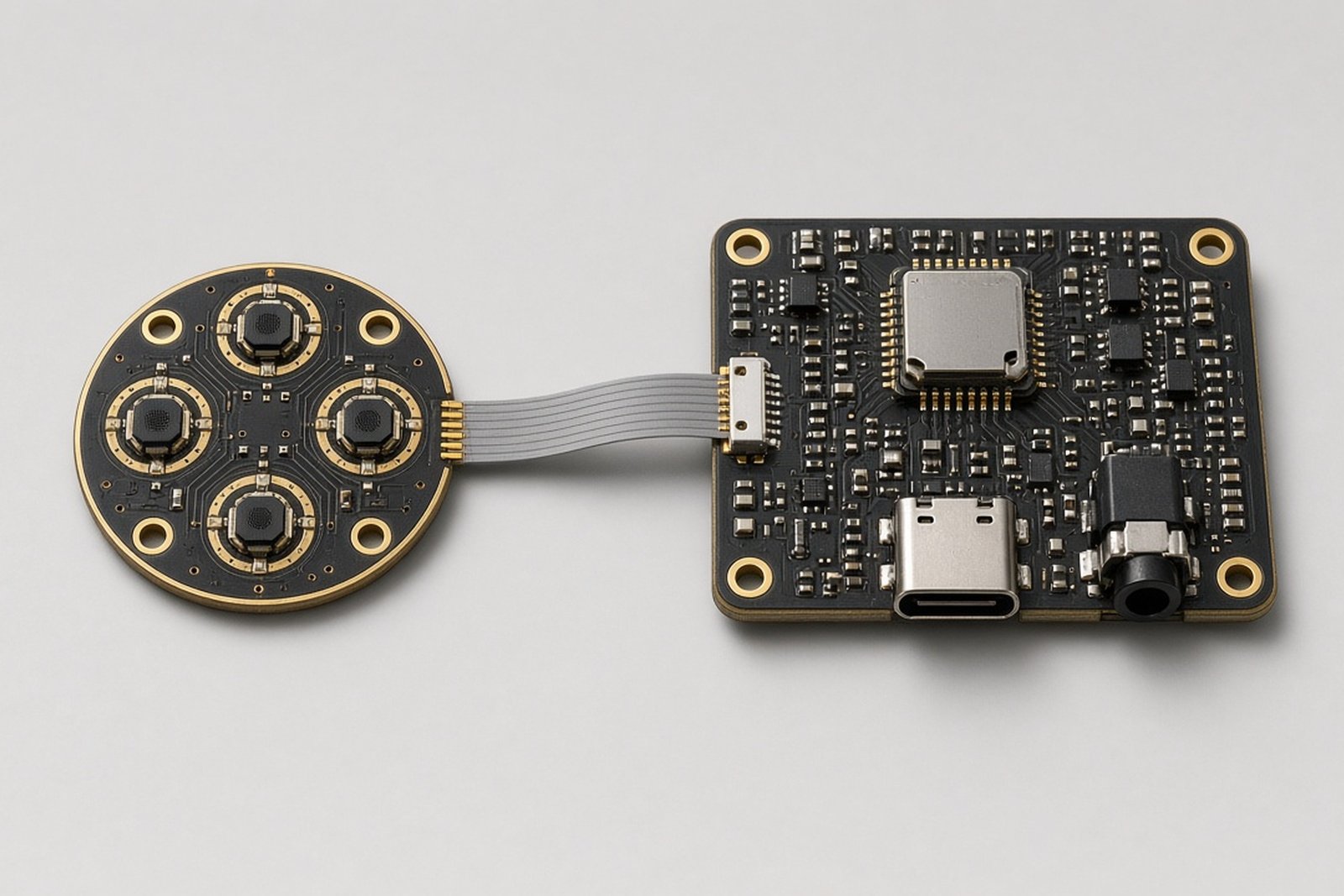 Seeed Studio reSpeaker Flex XVF3800 Circular-4 with XIAO ESP32S3 — a far-field mic array for voice AI builds